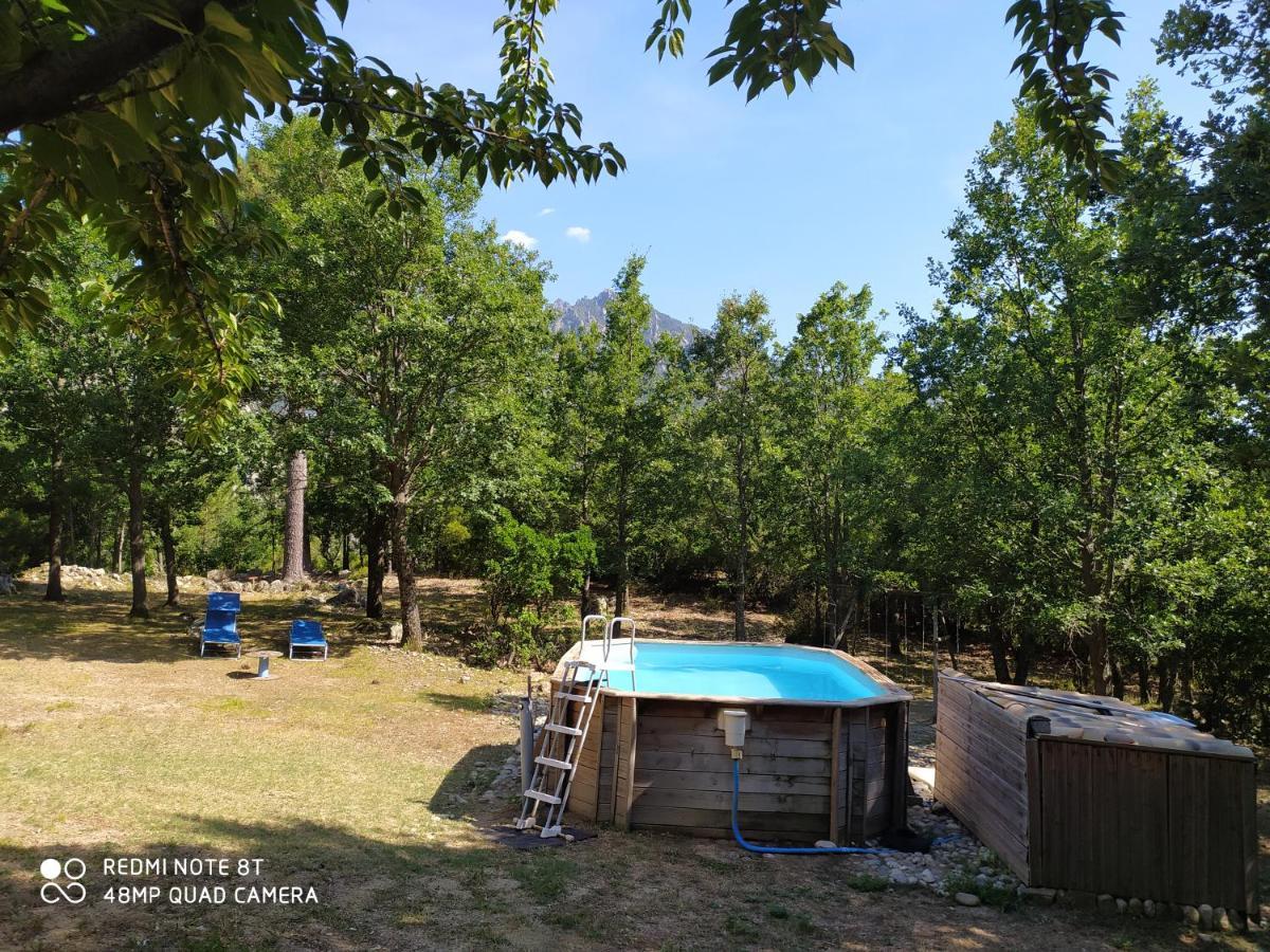Chalet De Caralba Piscine Villa Ghisoni Esterno foto